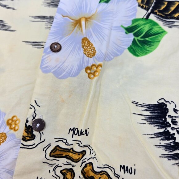 Vintage Aloha Kids Hawaiin Shirt and Shorts Set Tropical Vacation Summer - Picture 3 of 7